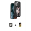 MARSİLYAN™- iPhone 16 Pro Max Kılıf Nova Form Koleksiyonu - Siyah Buffer Cam Ekran Koruyucu + PVD Metal Kamera Lens - GD