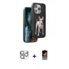 MARSİLYAN™- iPhone 16 Pro Max Kılıf Nova Form Koleksiyonu - Siyah Buffer Hayalet Cam Ekran Koruyucu + Pers Alüminyum Kamera Lens - GS