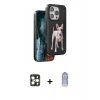 MARSİLYAN™- iPhone 16 Pro Max Kılıf Nova Form Koleksiyonu - Siyah Joko Magic 5D Cam + PVD Metal Kamera Lens - GD