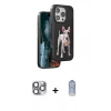 MARSİLYAN™- iPhone 16 Pro Max Kılıf Nova Form Koleksiyonu - Siyah Joko Magic 5D Cam + Gri Pers Alüminyum Kamera Lens