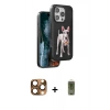 MARSİLYAN™- iPhone 16 Pro Max Kılıf Nova Form Koleksiyonu - Siyah Joko Magic 5D Hayalet Cam + Pers Alüminyum Kamera Lens - CLTM
