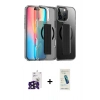 MARSİLYAN™- iPhone 16 Pro Max Kılıf Nova Işık Koleksiyonu - Şeffaf Pasifik Cam Ekran Koruyucu + Bilvis Titan Kamera Lens - SH