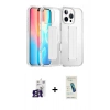 MARSİLYAN™- iPhone 16 Pro Max Kılıf Nova Işık Koleksiyonu - Şeffaf Pasifik Cam Ekran Koruyucu + Bilvis Titan Kamera Lens - TMGI