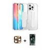 MARSİLYAN™- iPhone 16 Pro Max Kılıf Nova Işık Koleksiyonu - Siyah 360 Mat Full Body Arka Koruyucu + Çöl Titanyum Pers Alüminyum Kamera Lens