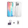 MARSİLYAN™- iPhone 16 Pro Max Kılıf Nova Işık Koleksiyonu - Siyah Bilvis 3D Cam Ekran Koruyucu + Bilvis Titan Kamera Lens - GS