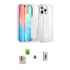 MARSİLYAN™- iPhone 16 Pro Max Kılıf Nova Işık Koleksiyonu - Siyah Bilvis 3D Cam Ekran Koruyucu + Raze Metal Kamera Lens - NLGY