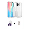 MARSİLYAN™- iPhone 16 Pro Max Kılıf Nova Işık Koleksiyonu - Siyah Bilvis 3D Cam Ekran Koruyucu + Bilvis Titan Kamera Lens - SH