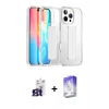 MARSİLYAN™- iPhone 16 Pro Max Kılıf Nova Işık Koleksiyonu - Siyah Bilvis 5in1 3D Magic Cam Ekran Koruyucu + Bilvis Titan Kamera Lens - TMGI