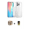 MARSİLYAN™- iPhone 16 Pro Max Kılıf Nova Işık Koleksiyonu - Siyah Buffer Cam Ekran Koruyucu + Pers Alüminyum Kamera Lens - CLTM