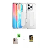 MARSİLYAN™- iPhone 16 Pro Max Kılıf Nova Işık Koleksiyonu - Siyah Buffer Cam Ekran Koruyucu + Raze Metal Kamera Lens - NLGY