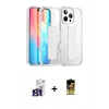 MARSİLYAN™- iPhone 16 Pro Max Kılıf Nova Işık Koleksiyonu - Siyah Buffer Cam Ekran Koruyucu + Bilvis Titan Kamera Lens - TMGI