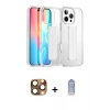 MARSİLYAN™- iPhone 16 Pro Max Kılıf Nova Işık Koleksiyonu - Siyah Joko Magic 5D Cam + Pers Alüminyum Kamera Lens - CLTM