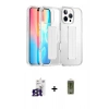 MARSİLYAN™- iPhone 16 Pro Max Kılıf Nova Işık Koleksiyonu - Siyah Joko Magic 5D Hayalet Cam + Bilvis Titan Kamera Lens - TMGI