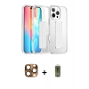 MARSİLYAN™- iPhone 16 Pro Max Kılıf Nova Işık Koleksiyonu - Siyah Joko Magic 5D Hayalet Cam + Pers Alüminyum Kamera Lens - CLTM