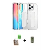MARSİLYAN™- iPhone 16 Pro Max Kılıf Nova Işık Koleksiyonu - Siyah Joko Magic 5D Hayalet Cam + Raze Metal Kamera Lens - CLTM