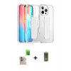 MARSİLYAN™- iPhone 16 Pro Max Kılıf Nova Işık Koleksiyonu - Siyah Joko Magic 5D Hayalet Cam + Raze Metal Kamera Lens - NLGY