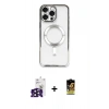 MARSİLYAN™- iPhone 16 Pro Max Kılıf Nova Işık Özel Seri - Siyah Buffer Cam Ekran Koruyucu + Bilvis Titan Kamera Lens - SH