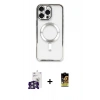 MARSİLYAN™- iPhone 16 Pro Max Kılıf Nova Işık Özel Seri - Siyah Buffer Cam Ekran Koruyucu + Bilvis Titan Kamera Lens - GS
