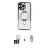 MARSİLYAN™- iPhone 16 Pro Max Kılıf Nova Işık Özel Seri - Siyah Joko Magic 5D Cam + Bilvis Titan Kamera Lens - GS