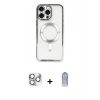 MARSİLYAN™- iPhone 16 Pro Max Kılıf Nova Işık Özel Seri - Siyah Joko Magic 5D Cam + Pers Alüminyum Kamera Lens - GS