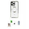 MARSİLYAN™- iPhone 16 Pro Max Kılıf Nova Işık Özel Seri - Siyah Joko Magic 5D Cam + Raze Metal Kamera Lens - NLGY