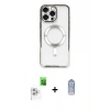 MARSİLYAN™- iPhone 16 Pro Max Kılıf Nova Işık Özel Seri - Siyah Joko Magic 5D Cam + Raze Metal Kamera Lens - BZ