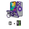 MARSİLYAN™- iPhone 16 Pro Max Kılıf Nova Minimal Serisi - Şeffaf 360 Full Body Arka Koruyucu + PVD Metal Kamera Lens - GS