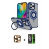 MARSİLYAN™- iPhone 16 Pro Max Kılıf Nova Minimal Serisi - Şeffaf 360 Full Body Arka Koruyucu + Pers Alüminyum Kamera Lens - CLTM