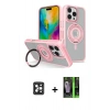 MARSİLYAN™- iPhone 16 Pro Max Kılıf Nova Minimal Serisi - Şeffaf 360 Full Body Arka Koruyucu + PVD Metal Kamera Lens - SH