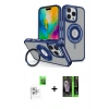 MARSİLYAN™- iPhone 16 Pro Max Kılıf Nova Minimal Serisi - Şeffaf 360 Full Body Arka Koruyucu + Raze Metal Kamera Lens - BZ