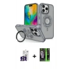 MARSİLYAN™- iPhone 16 Pro Max Kılıf Nova Minimal Serisi - Şeffaf 360 Full Body Arka Koruyucu + Bilvis Titan Kamera Lens - TMGI