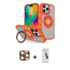 MARSİLYAN™- iPhone 16 Pro Max Kılıf Nova Minimal Serisi - Şeffaf Pasifik Cam Ekran Koruyucu + Pers Alüminyum Kamera Lens - CLTM
