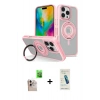 MARSİLYAN™- iPhone 16 Pro Max Kılıf Nova Minimal Serisi - Şeffaf Pasifik Cam Ekran Koruyucu + Raze Metal Kamera Lens - NLGY