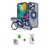 MARSİLYAN™- iPhone 16 Pro Max Kılıf Nova Minimal Serisi - Şeffaf Pasifik Cam Ekran Koruyucu + Raze Metal Kamera Lens - NLGY