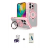MARSİLYAN™- iPhone 16 Pro Max Kılıf Nova Minimal Serisi - Şeffaf Pasifik Cam Ekran Koruyucu + Bilvis Titan Kamera Lens - TMGI