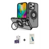 MARSİLYAN™- iPhone 16 Pro Max Kılıf Nova Minimal Serisi - Şeffaf Pasifik Cam Ekran Koruyucu + Bilvis Titan Kamera Lens - TMGI