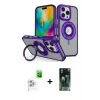 MARSİLYAN™- iPhone 16 Pro Max Kılıf Nova Minimal Serisi - Siyah 360 Mat Full Body Arka Koruyucu + Raze Metal Kamera Lens - BZ