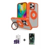 MARSİLYAN™- iPhone 16 Pro Max Kılıf Nova Minimal Serisi - Siyah 360 Mat Full Body Arka Koruyucu + Bilvis Titan Kamera Lens - SH
