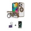 MARSİLYAN™- iPhone 16 Pro Max Kılıf Nova Minimal Serisi - Siyah 360 Mat Full Body Arka Koruyucu + Bilvis Titan Kamera Lens - SH