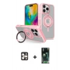 MARSİLYAN™- iPhone 16 Pro Max Kılıf Nova Minimal Serisi - Siyah 360 Mat Full Body Arka Koruyucu + PVD Metal Kamera Lens - GD