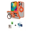MARSİLYAN™- iPhone 16 Pro Max Kılıf Nova Minimal Serisi - Siyah 3D Antistatik Cam Ekran Koruyucu + Raze Metal Kamera Lens - NLGY