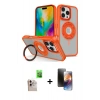 MARSİLYAN™- iPhone 16 Pro Max Kılıf Nova Minimal Serisi - Siyah 3D Antistatik Mat Seramik Nano Ekran Koruyucu + Raze Metal Kamera Lens - NLGY
