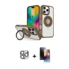 MARSİLYAN™- iPhone 16 Pro Max Kılıf Nova Minimal Serisi - Siyah 3D Antistatik Mat Seramik Nano Ekran Koruyucu + Pers Alüminyum Kamera Lens - GI