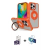 MARSİLYAN™- iPhone 16 Pro Max Kılıf Nova Minimal Serisi - Siyah 3D Antistatik Seramik Nano Ekran Koruyucu + Bilvis Titan Kamera Lens - GS