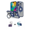 MARSİLYAN™- iPhone 16 Pro Max Kılıf Nova Minimal Serisi - Siyah 3D Antistatik Seramik Nano Ekran Koruyucu + Bilvis Titan Kamera Lens - SH
