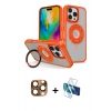 MARSİLYAN™- iPhone 16 Pro Max Kılıf Nova Minimal Serisi - Siyah 3D Antistatik Seramik Nano Ekran Koruyucu + Pers Alüminyum Kamera Lens - CLTM