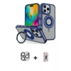 MARSİLYAN™- iPhone 16 Pro Max Kılıf Nova Minimal Serisi - Siyah Bilvis 3D Cam Ekran Koruyucu + Pers Alüminyum Kamera Lens - GI