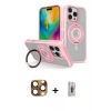MARSİLYAN™- iPhone 16 Pro Max Kılıf Nova Minimal Serisi - Siyah Bilvis 3D Cam Ekran Koruyucu + Pers Alüminyum Kamera Lens - CLTM