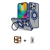 MARSİLYAN™- iPhone 16 Pro Max Kılıf Nova Minimal Serisi - Siyah Bilvis 3D Cam Ekran Koruyucu + Pers Alüminyum Kamera Lens - CLTM