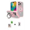 MARSİLYAN™- iPhone 16 Pro Max Kılıf Nova Minimal Serisi - Siyah Bilvis 3D Cam Ekran Koruyucu + Raze Metal Kamera Lens - NLGY